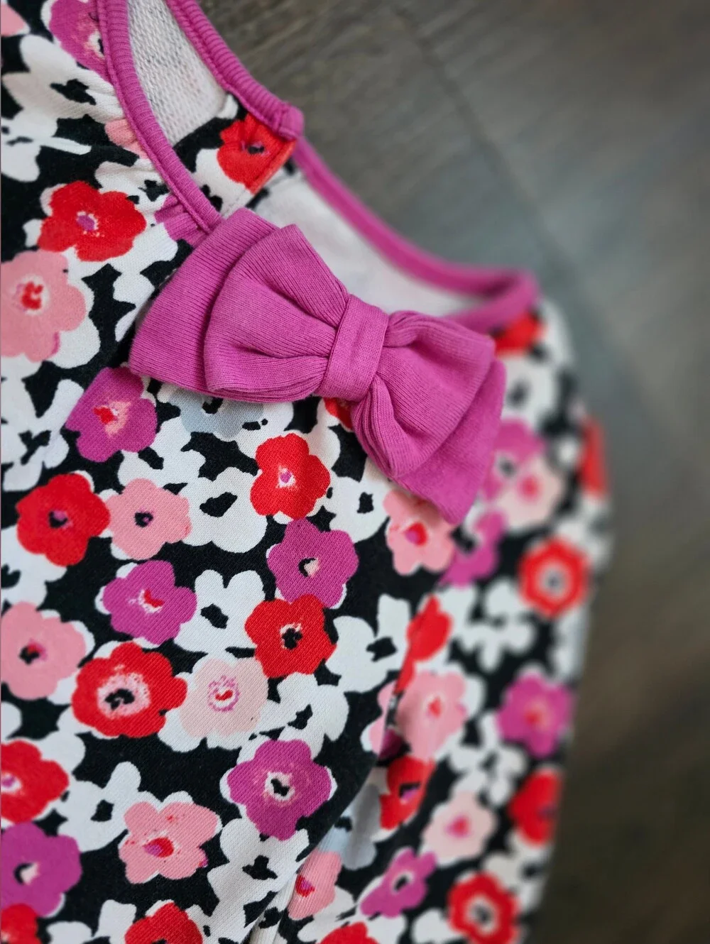 Gymboree Fall floral cotton long sleeve dress